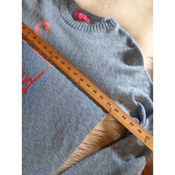 Lilly Pulitzer Women's Size L Pippy Blue Peri Sun Sand Sea Sweater - Picture 8 of 10